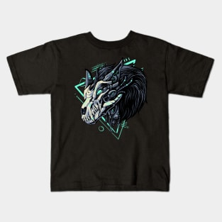 cyborg wolf Kids T-Shirt